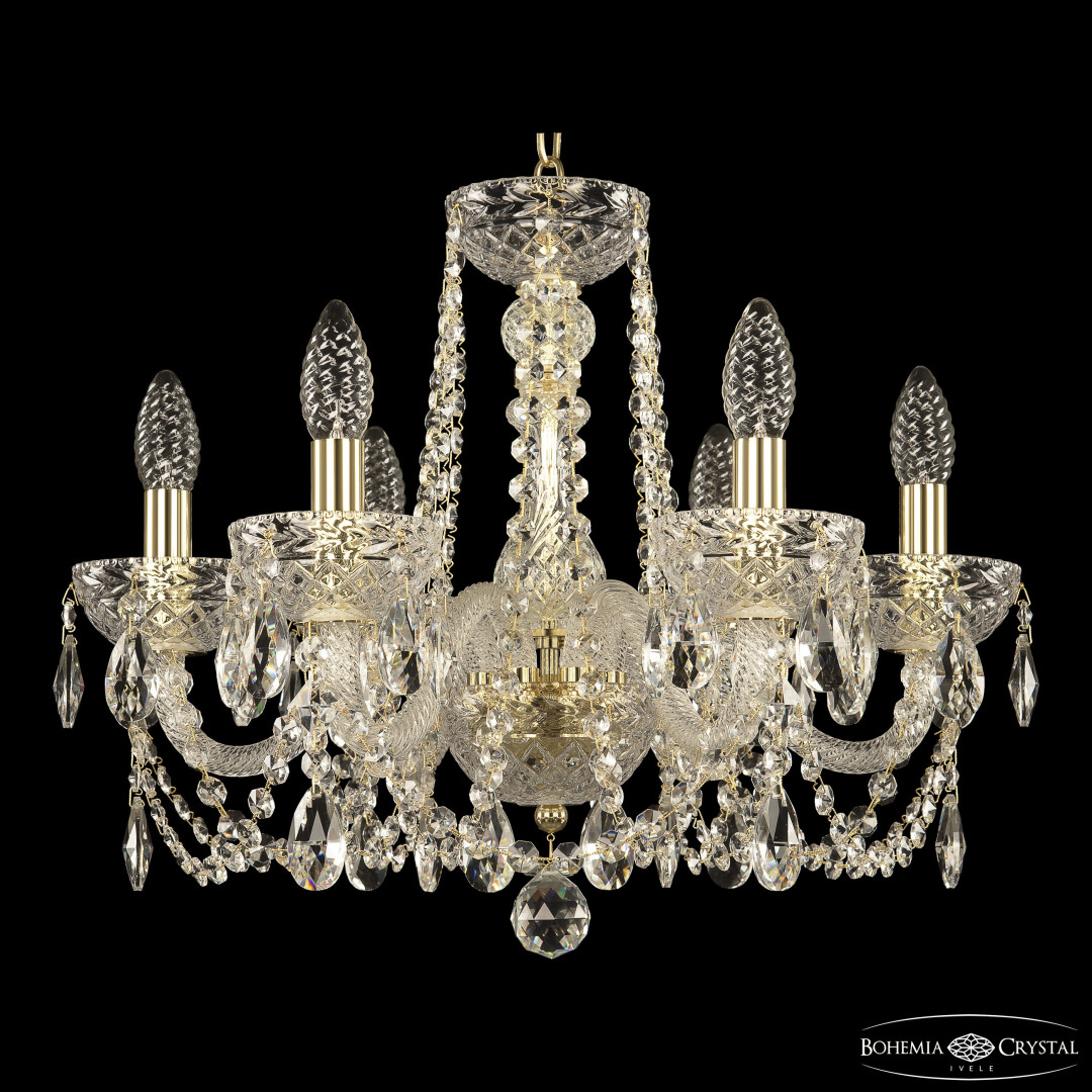 Люстра 5402/6/165 G Clear/M-1F Bohemia Ivele Crystal