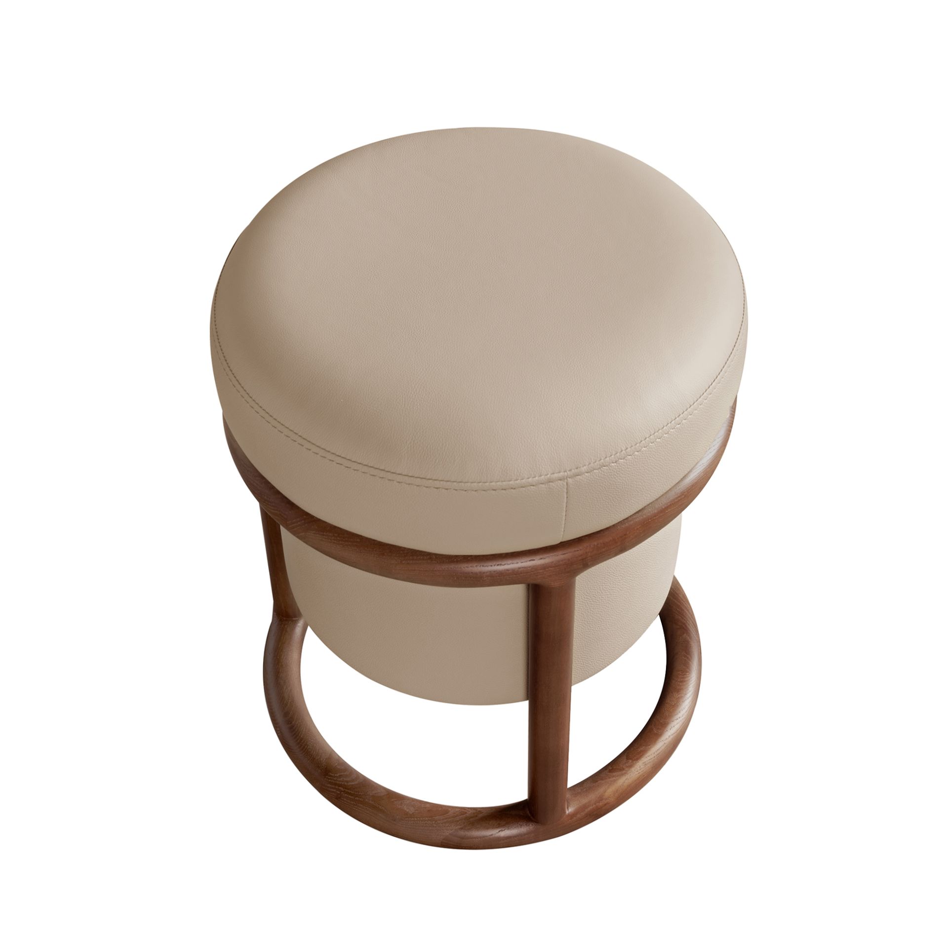 Пуф 5176 из экокожи цвета норки Angel Cerda