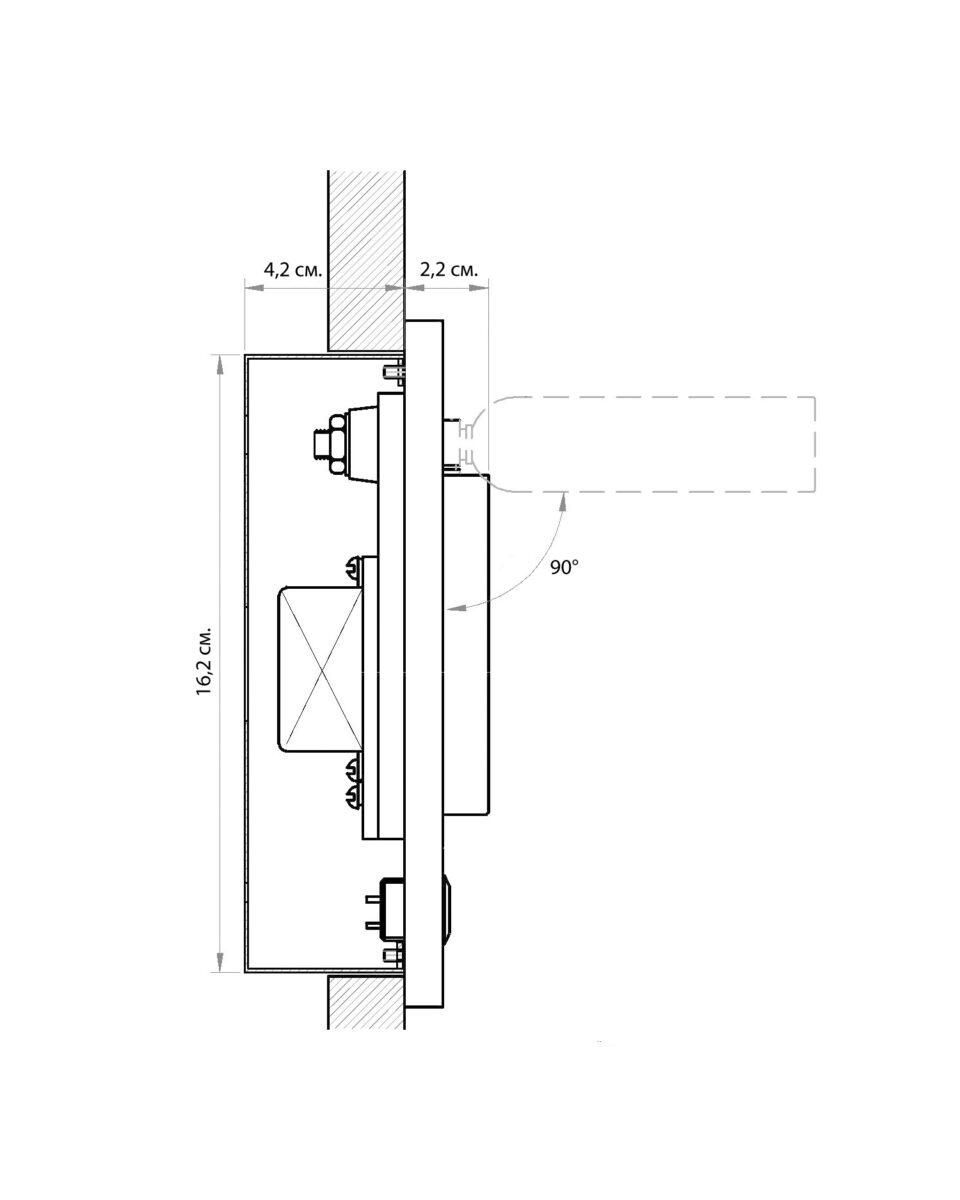 Встраиваемый в стену светильник Трейс Louvre Home LHLSC030324XNP