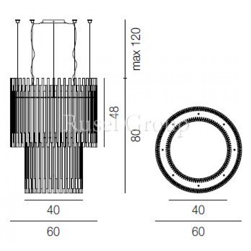 Подвесной светильник Vistosi DIADEMA SP 60