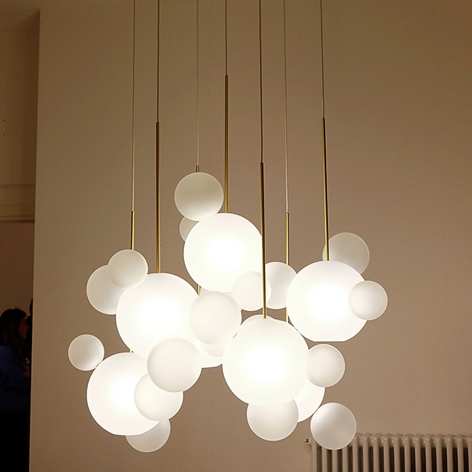 Подвесной светильник BUBBLE B MILK B by ImperiumLoft