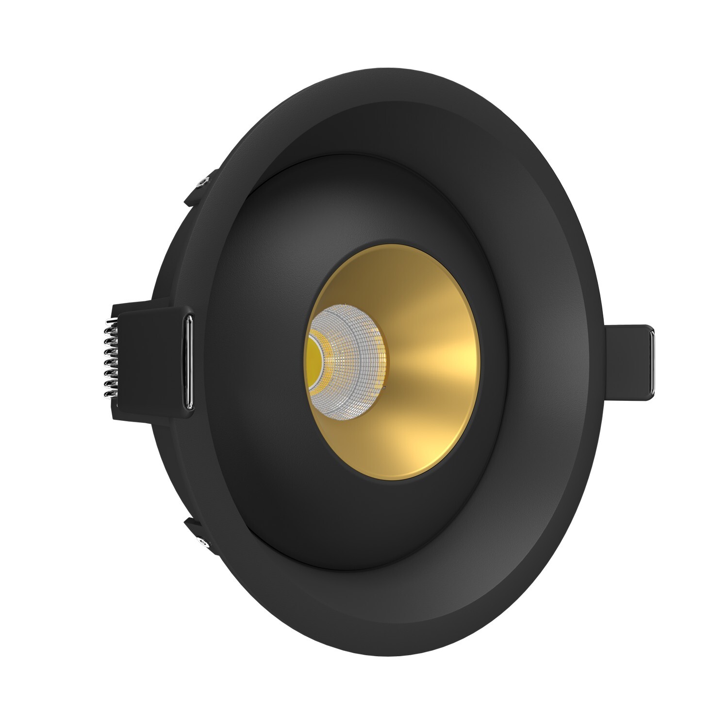 Встраиваемый  светодиодный светильник Ledron KRIS IN Black-Gold