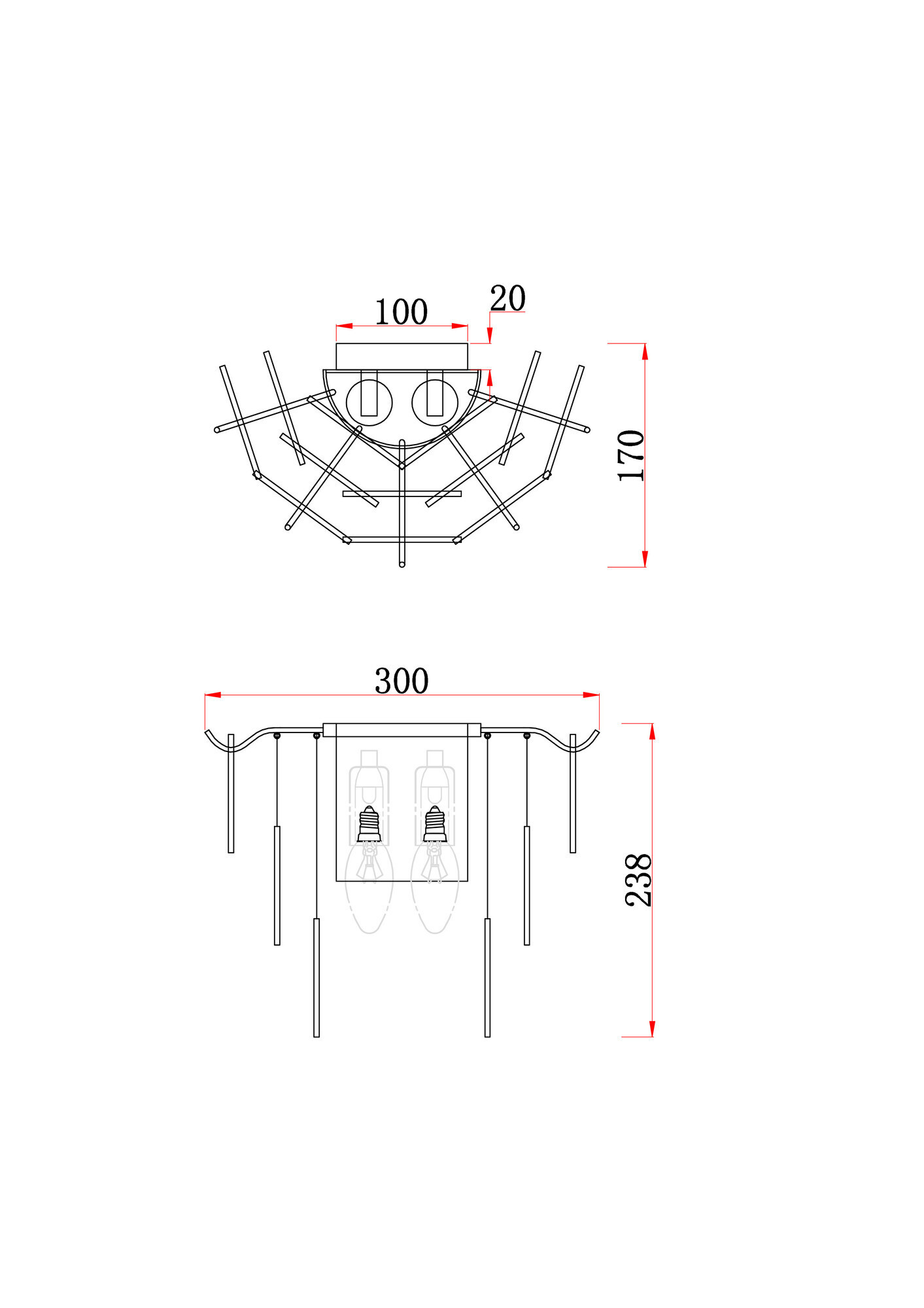 Настенный светильник Freya FR5104WL-02N