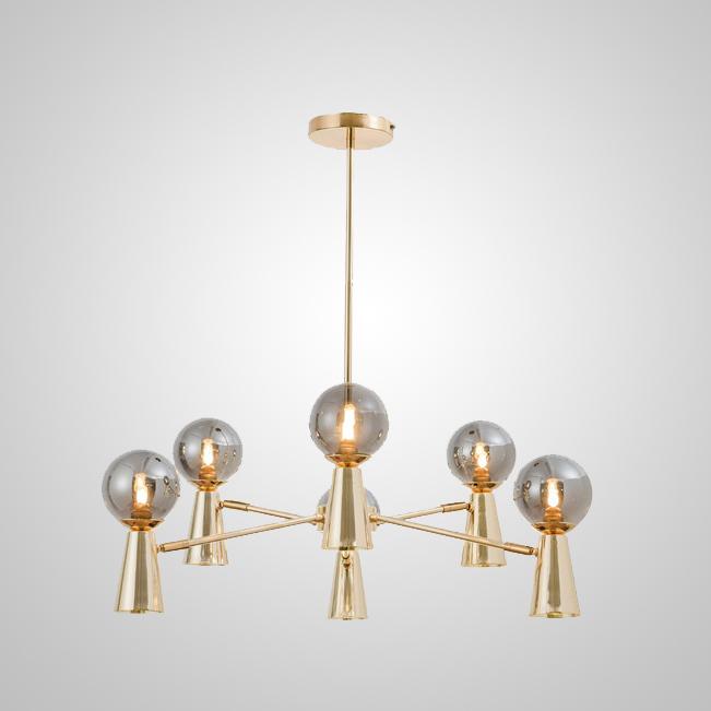 Потолочная люстра ABELINA L12 Gold Grey by ImperiumLoft