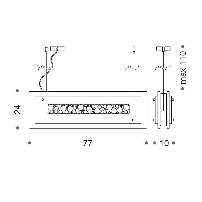 Люстра IDL 432/2S chrome