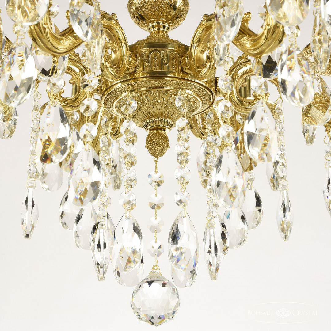 Люстра бронзовая с хрусталём 71102/6/125 B G