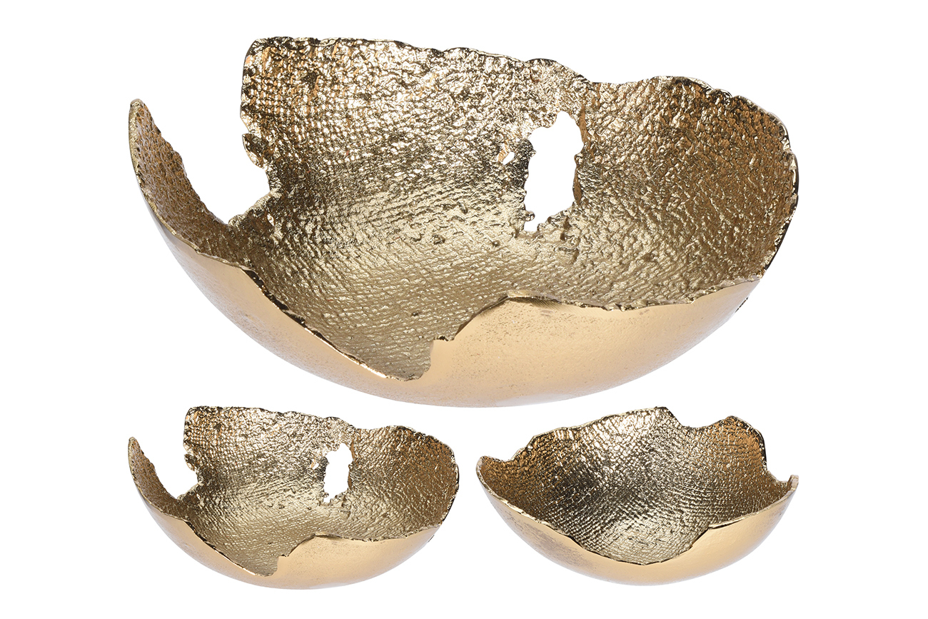 Чаша металлическая декоративная золотая Garda Decor A98016600