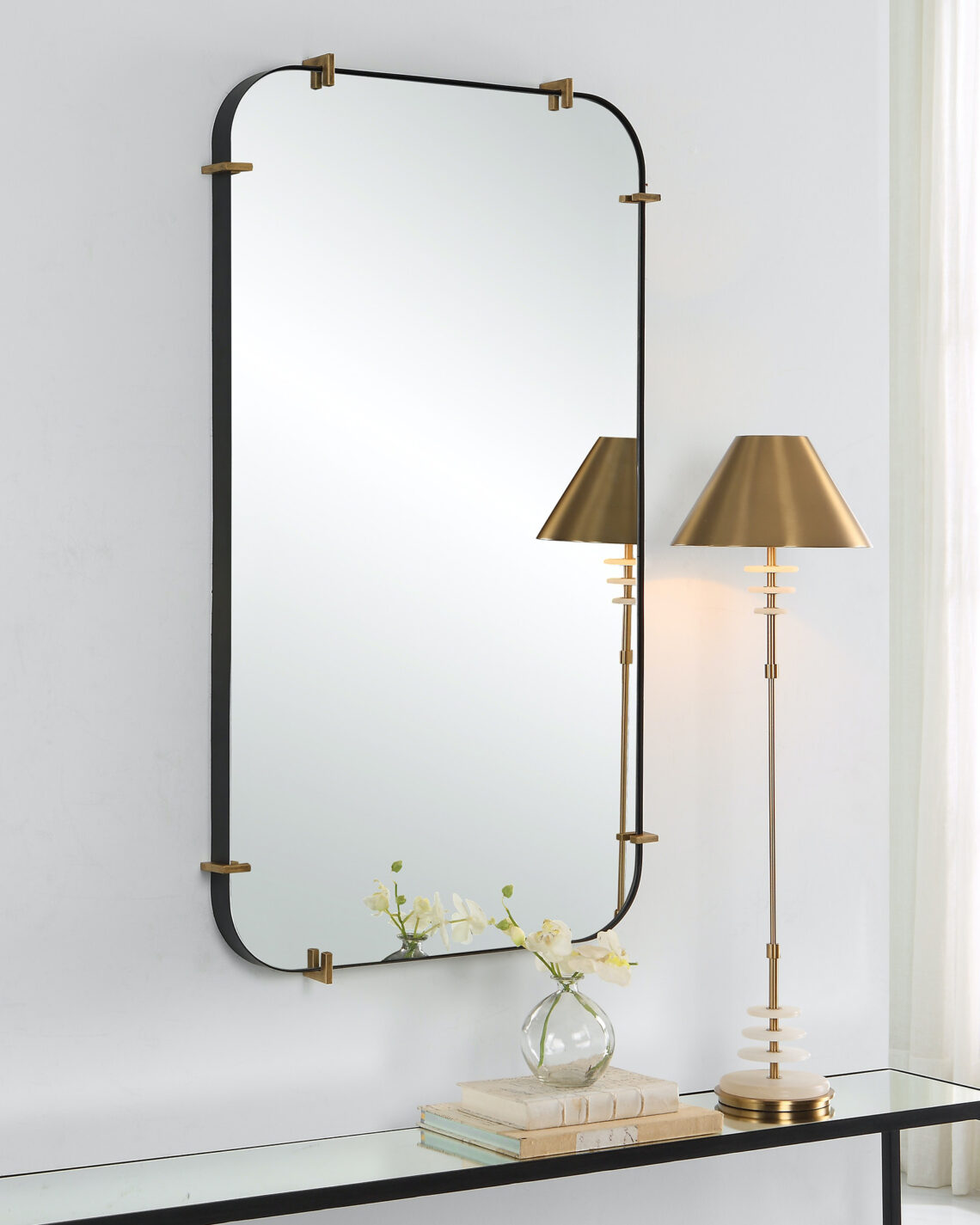 Настенное зеркало в раме Пали Louvre Home LHDWM271223RJ