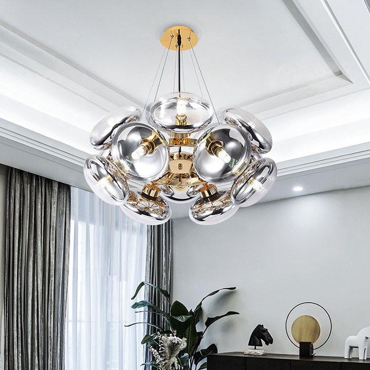 Подвесная люстра GRAZ 12 Хром by ImperiumLoft