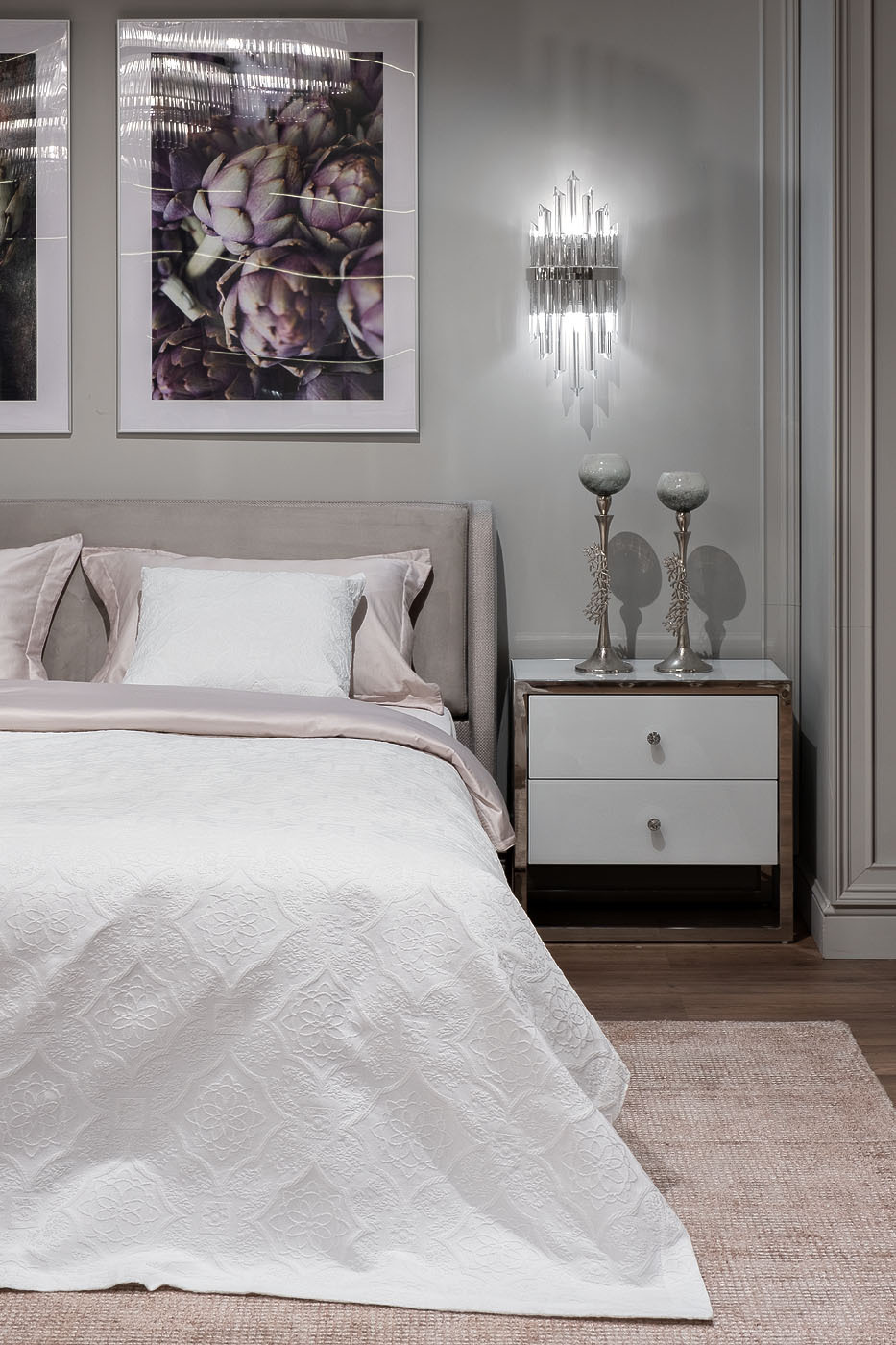 Покрывало "Тиара" 240х260см белое Garda Decor 16AMR-NS240260-POKR BEL