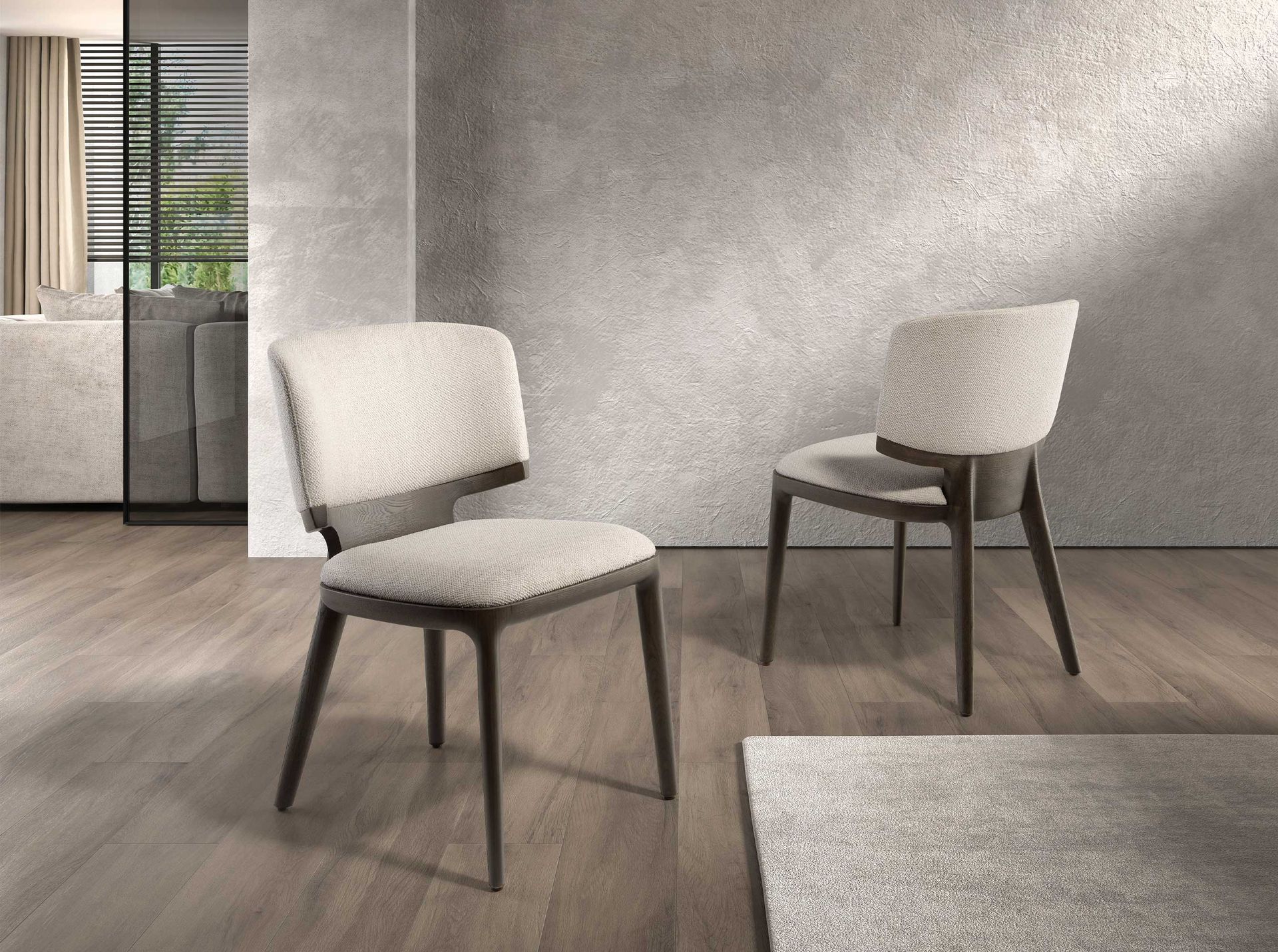 Стул 4165/CH-20066 серый тканевый Angel Cerda