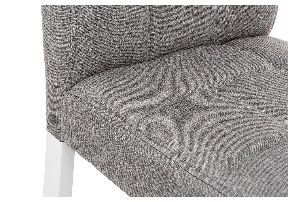 Стул деревянный Woodville Madina white / fabric pebble 11031