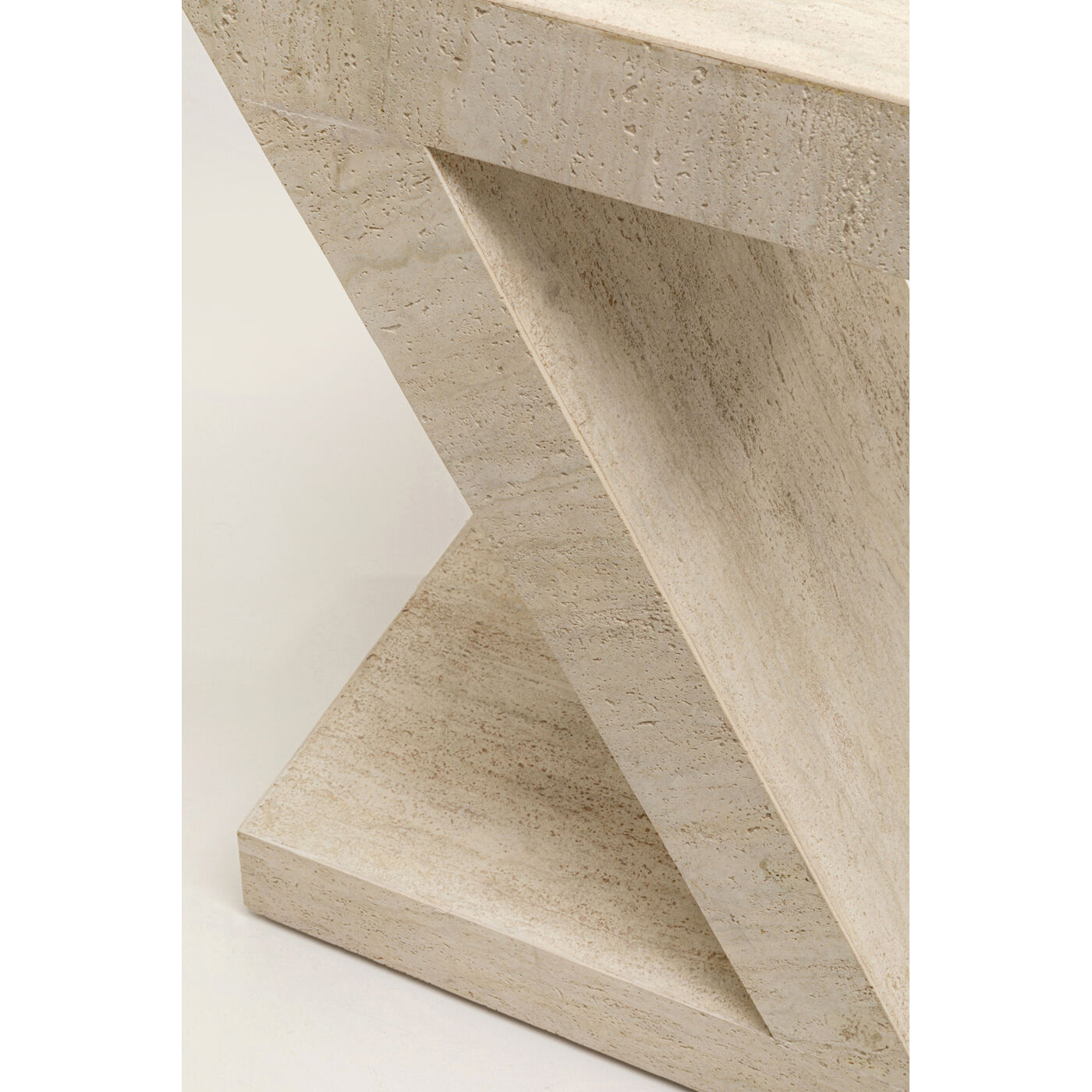 Стол приставной Luxury Z Travertine 60cm KARE 70697