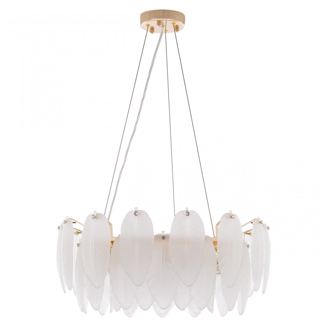 Люстра с плафоном в виде перьев 4653.D550.H240.E14.6 G Arte Milano