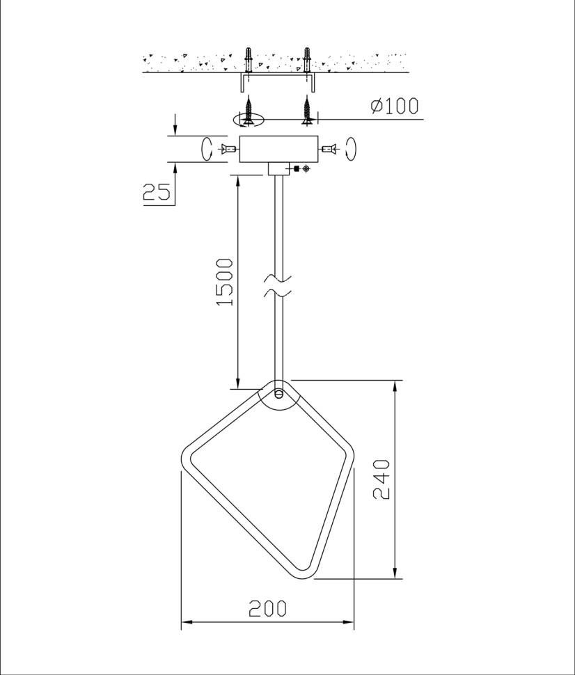 Подвесной светильник Fluorite FL1162-1P2