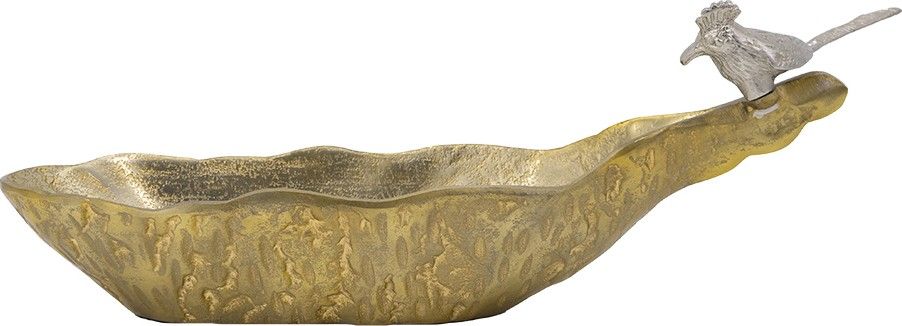 Чаша декоративная с птичкой Glasar 83759