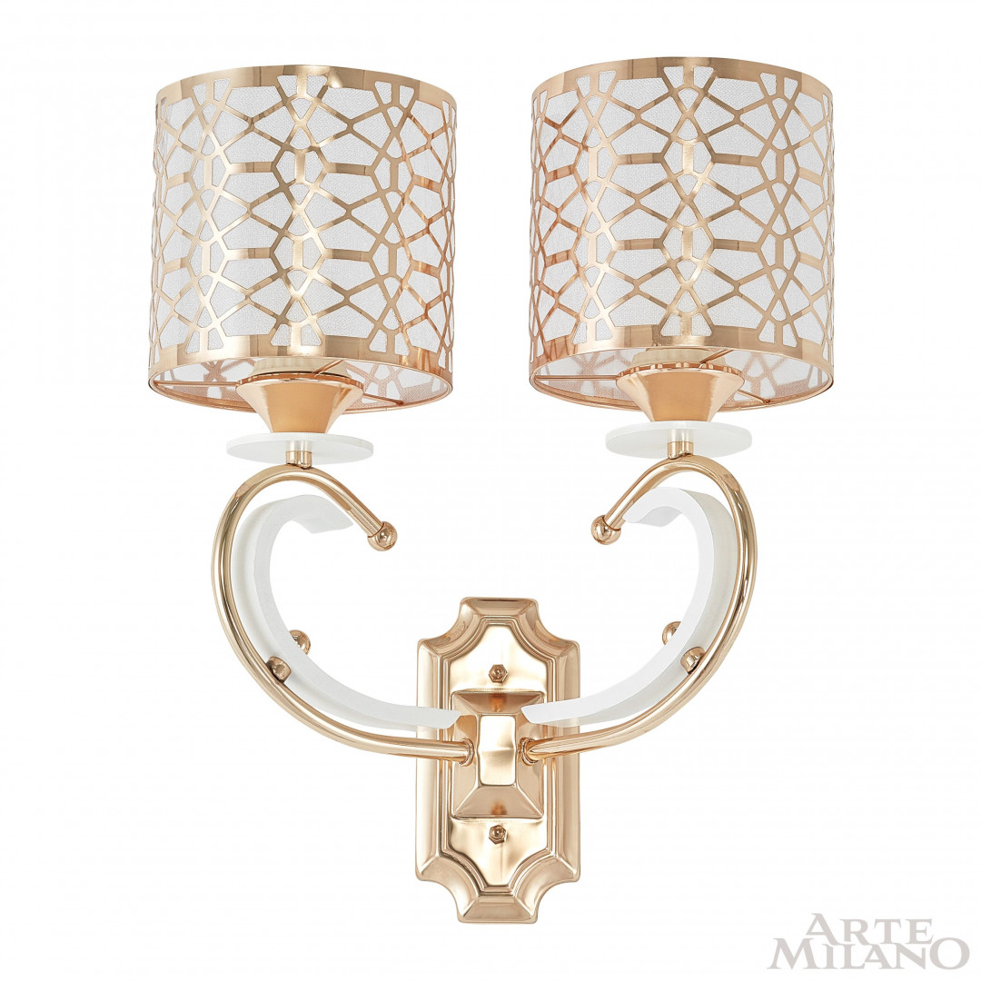 Бра с плафонами 301237/2W Wh/Gd Arte Milano