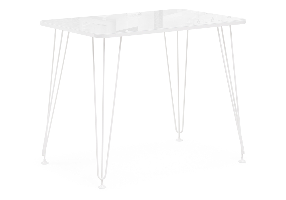 Стол стеклянный Woodville Хумфри белый 514796