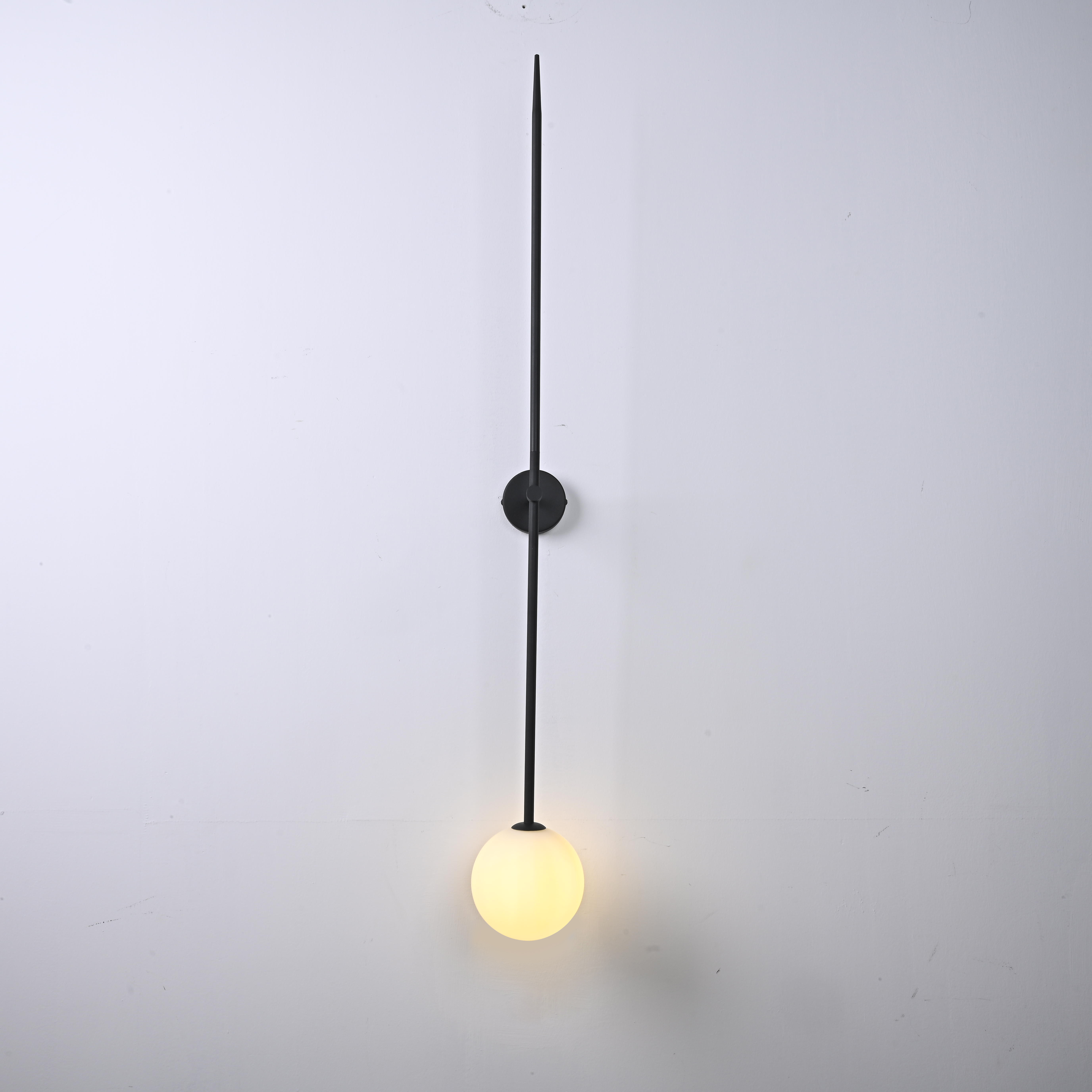 Настенный светильник LINES Ball 150 Black by ImperiumLoft