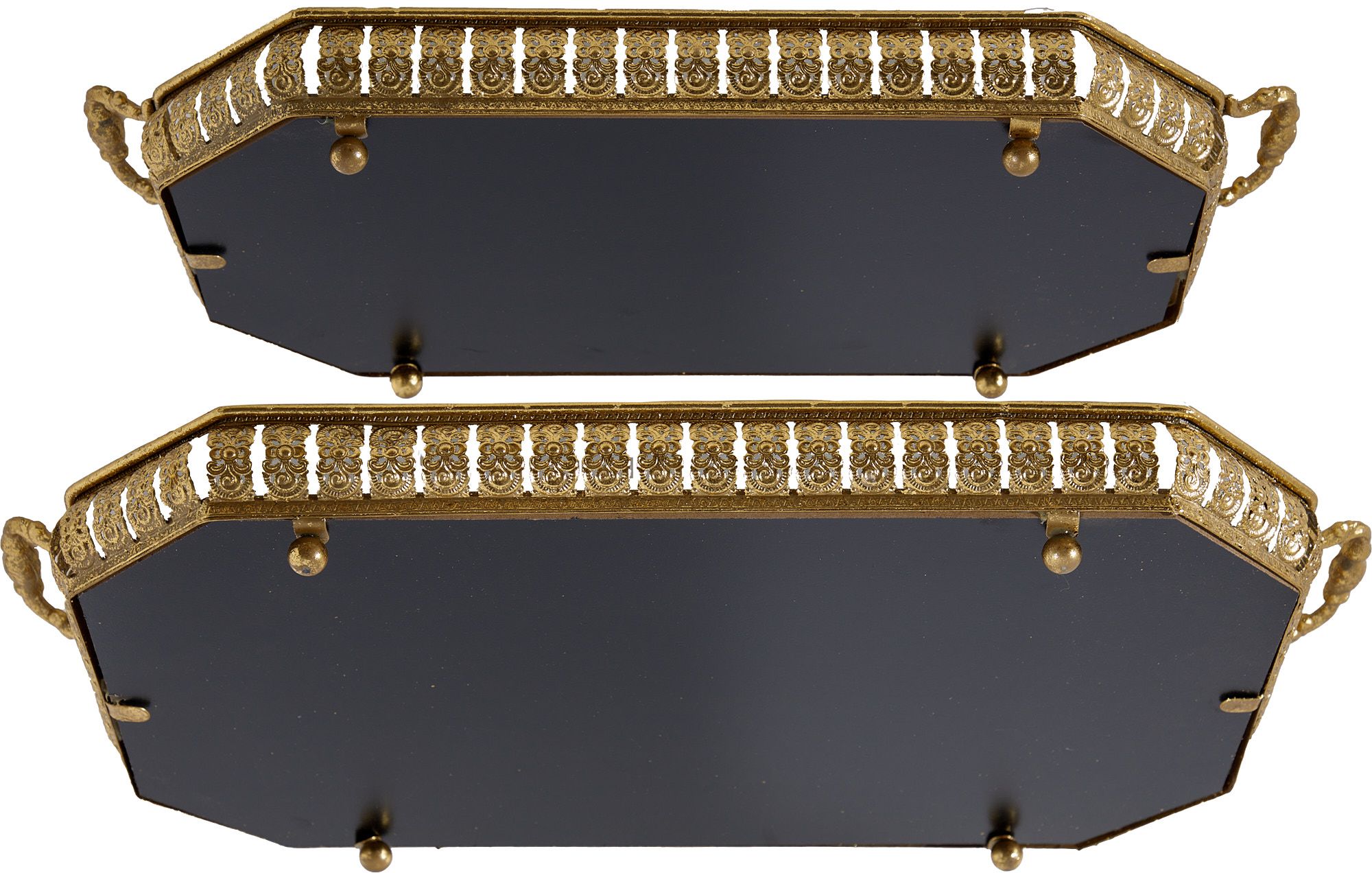 Подносы с зеркальной поверхностью, набор Glasar 57-439