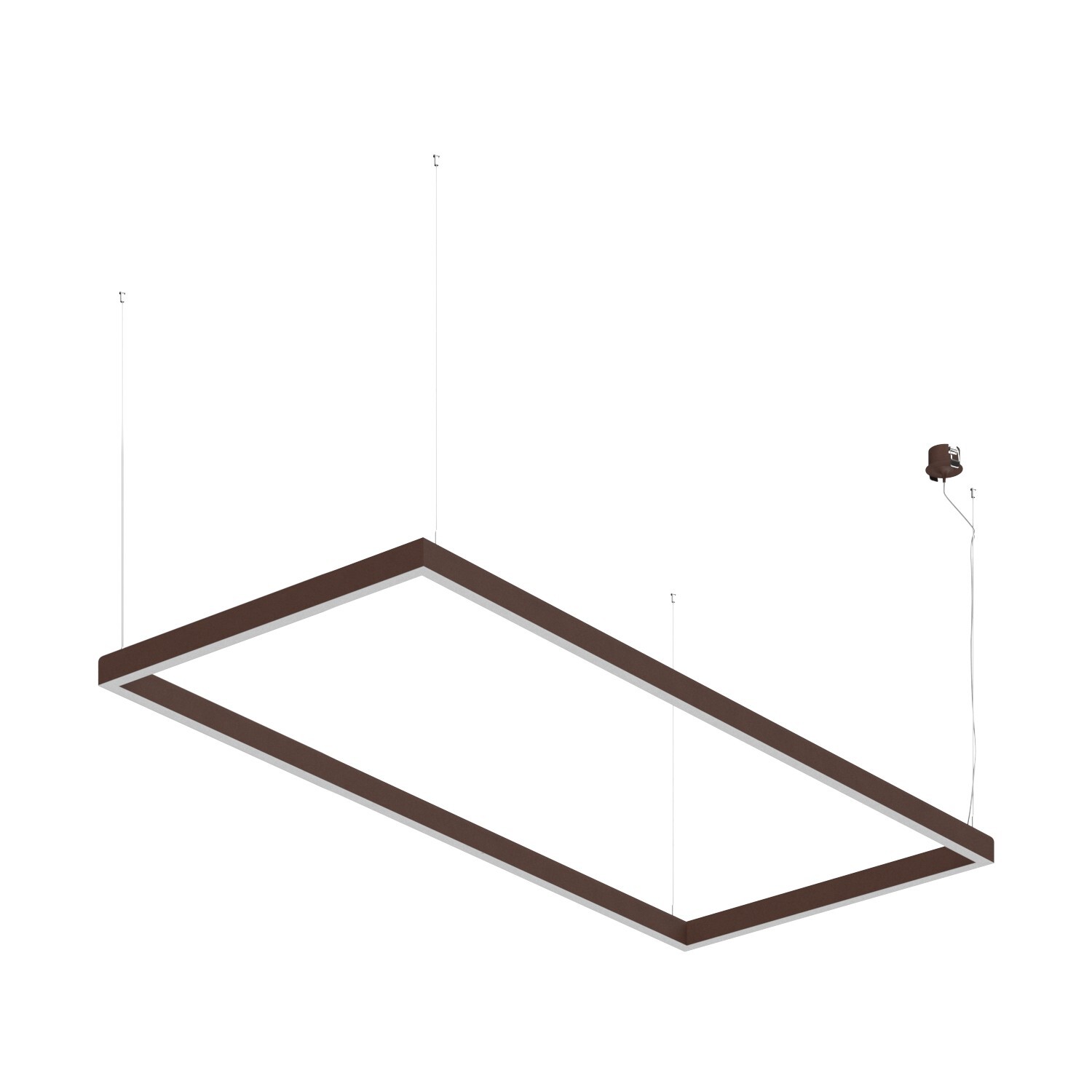 Подвесной светодиодный светильник Ledron SKYLINE Basic 670х1500 Brown 3000K