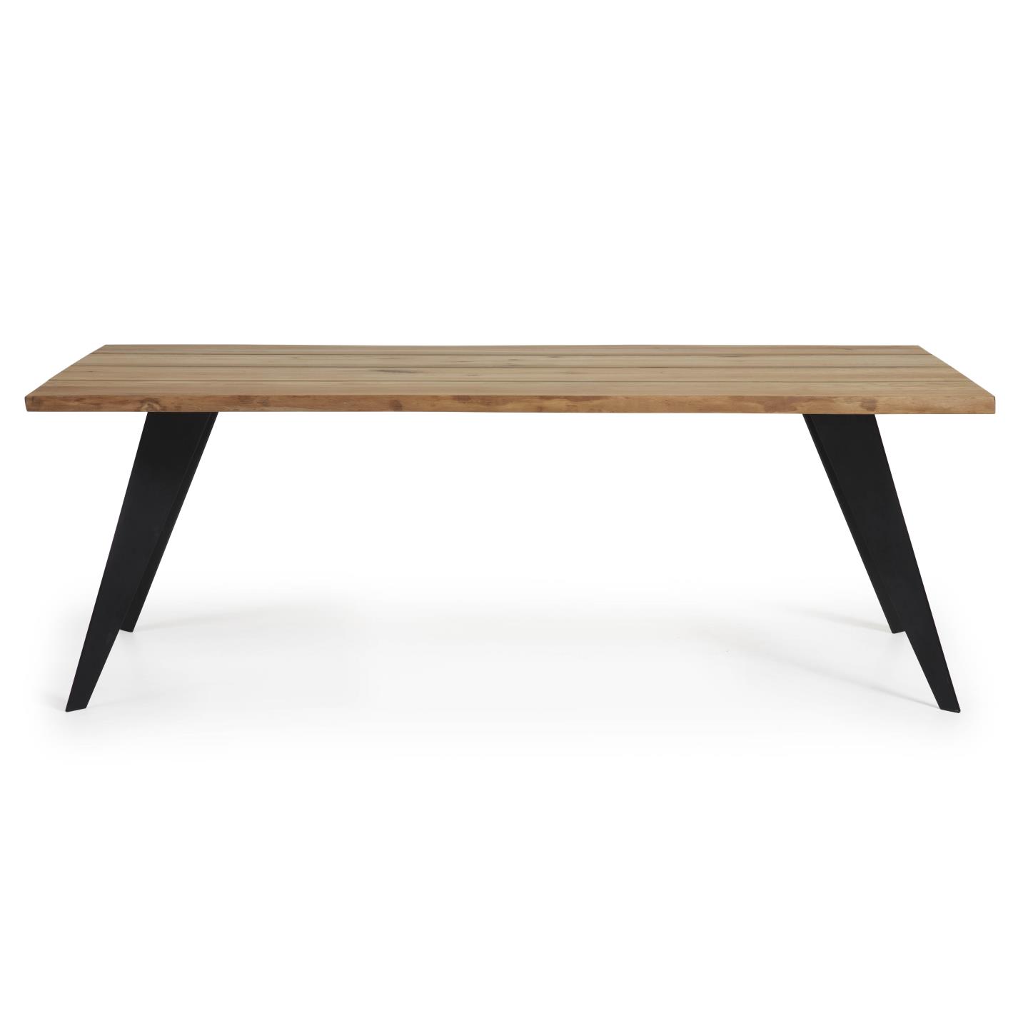 Стол Nack 180x100 черный, натуральный дуб La Forma (ex Julia Grup)