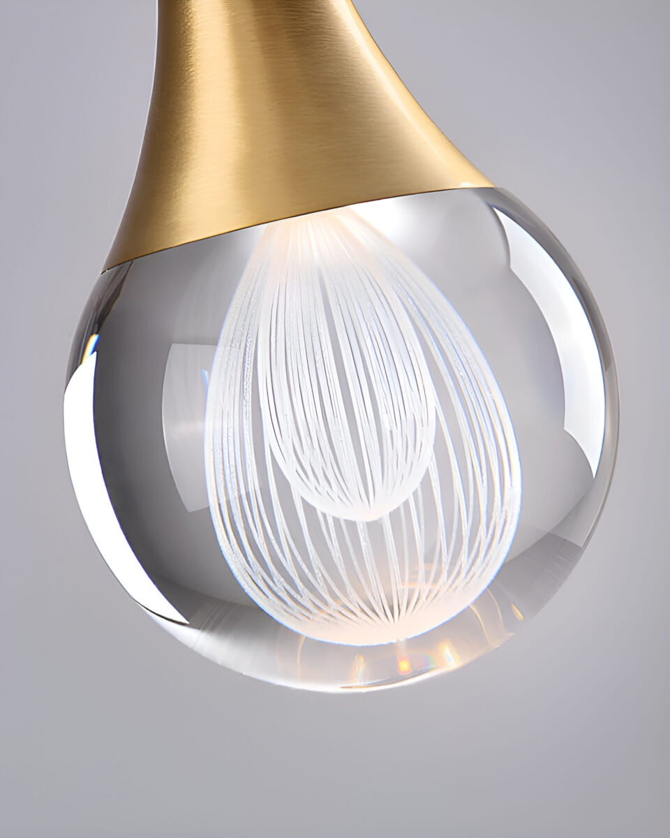 Золотой подвесной светильник Дольф Louvre Home LHLPN070324SWL