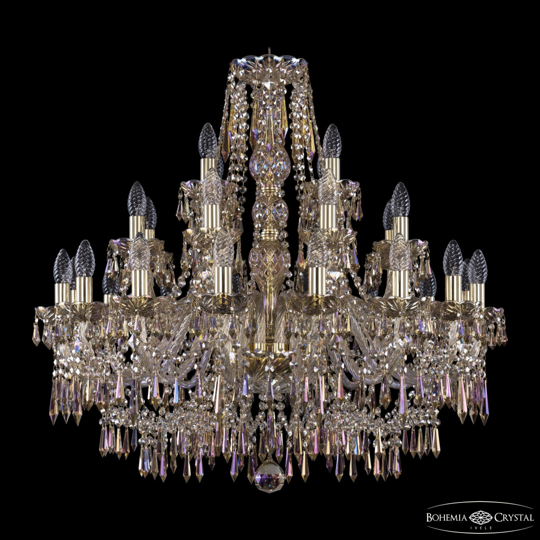 Люстра хрустальная 1403/16+8+4/300 G M801