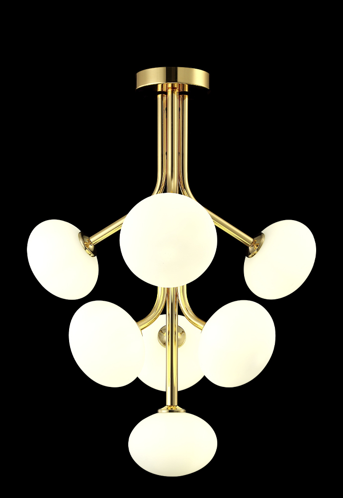 Люстра Crystal Lux ALICIA SP7 GOLD/WHITE