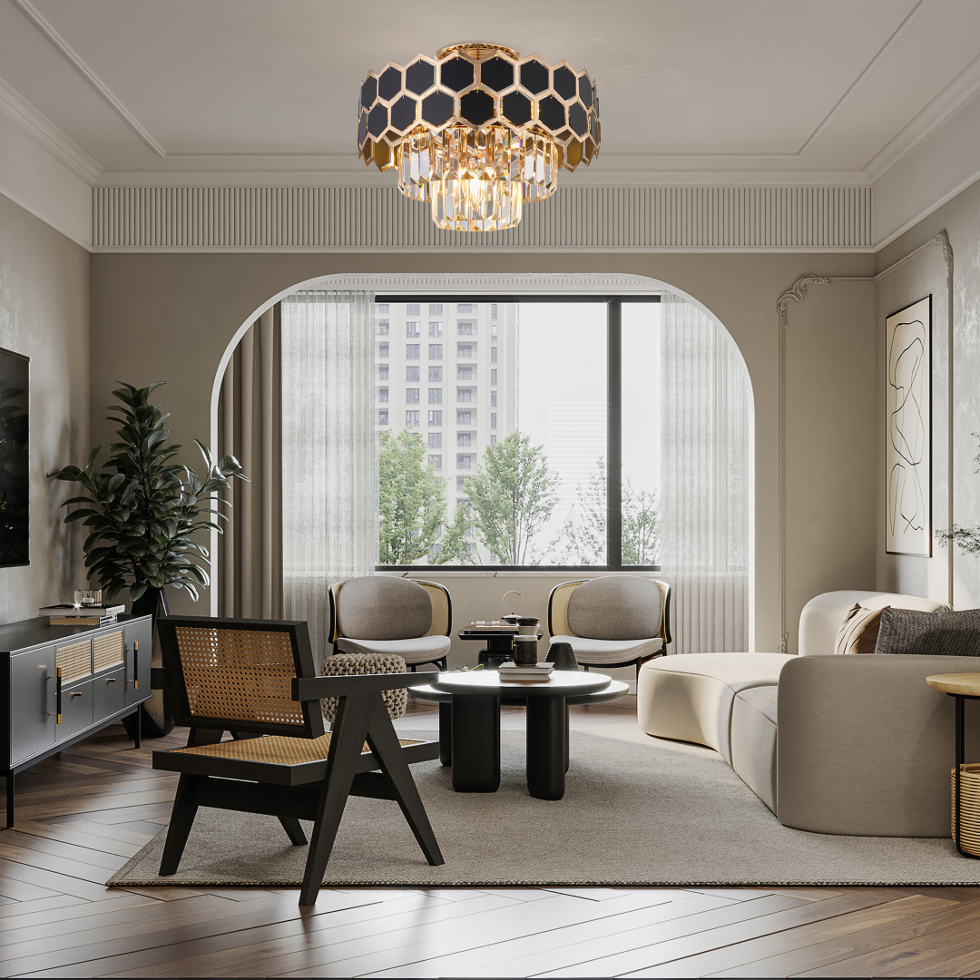 Люстра 375009/3+2/20/380 GD Arte Milano