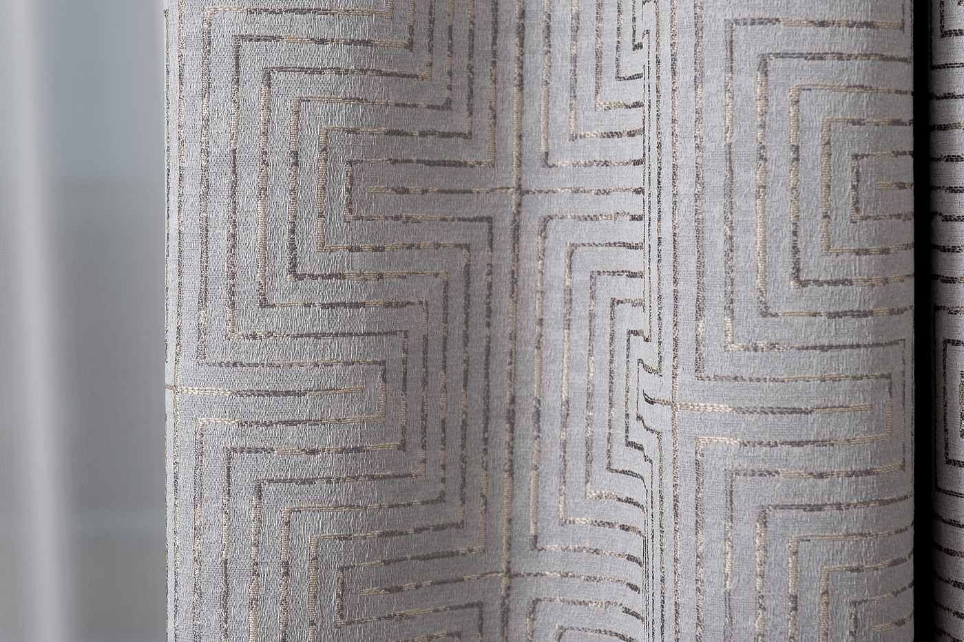 Портьера Gloss 275х260см серая Garda Decor 121GD-00005