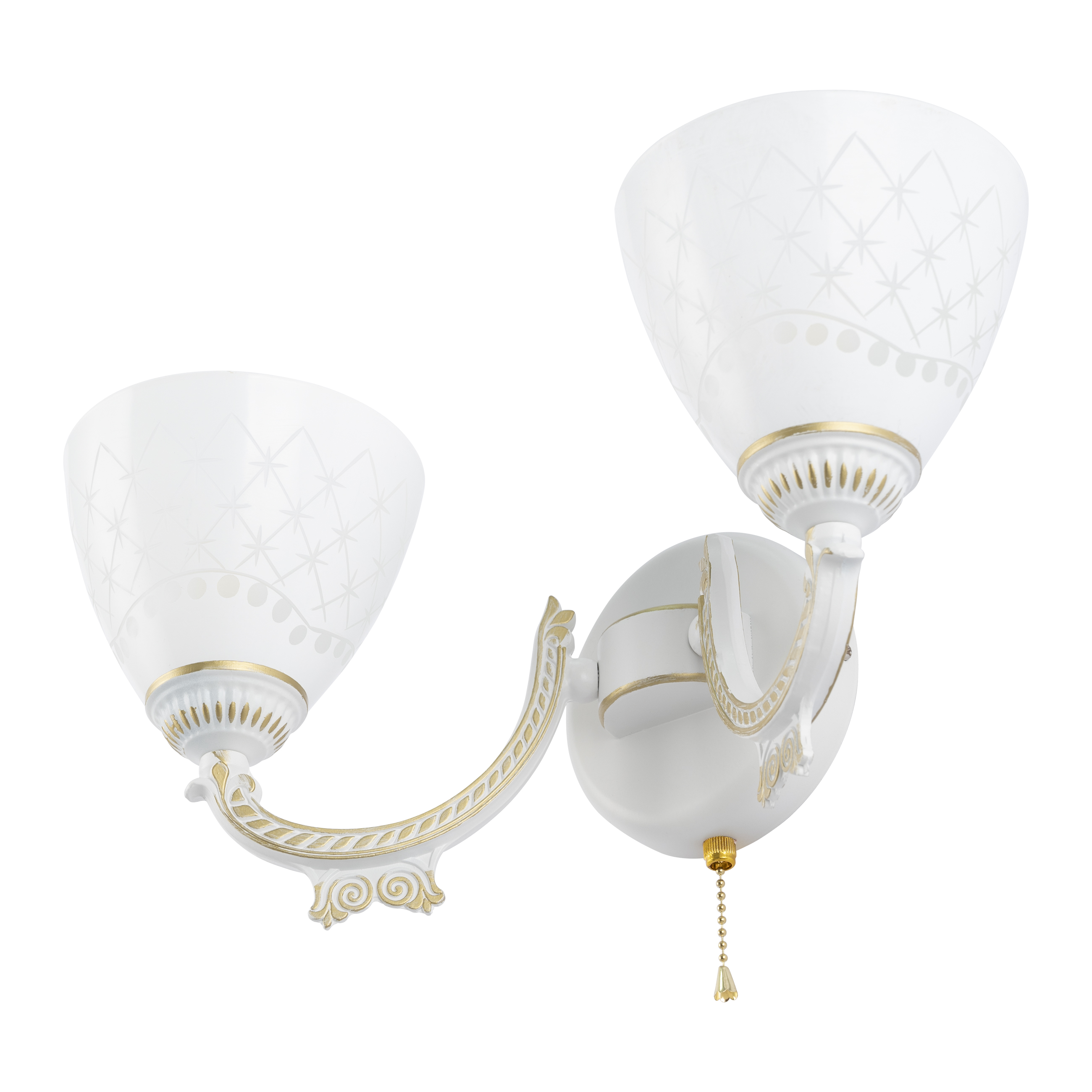 Бра с плафонами 343837/2W WT+G Arte Milano