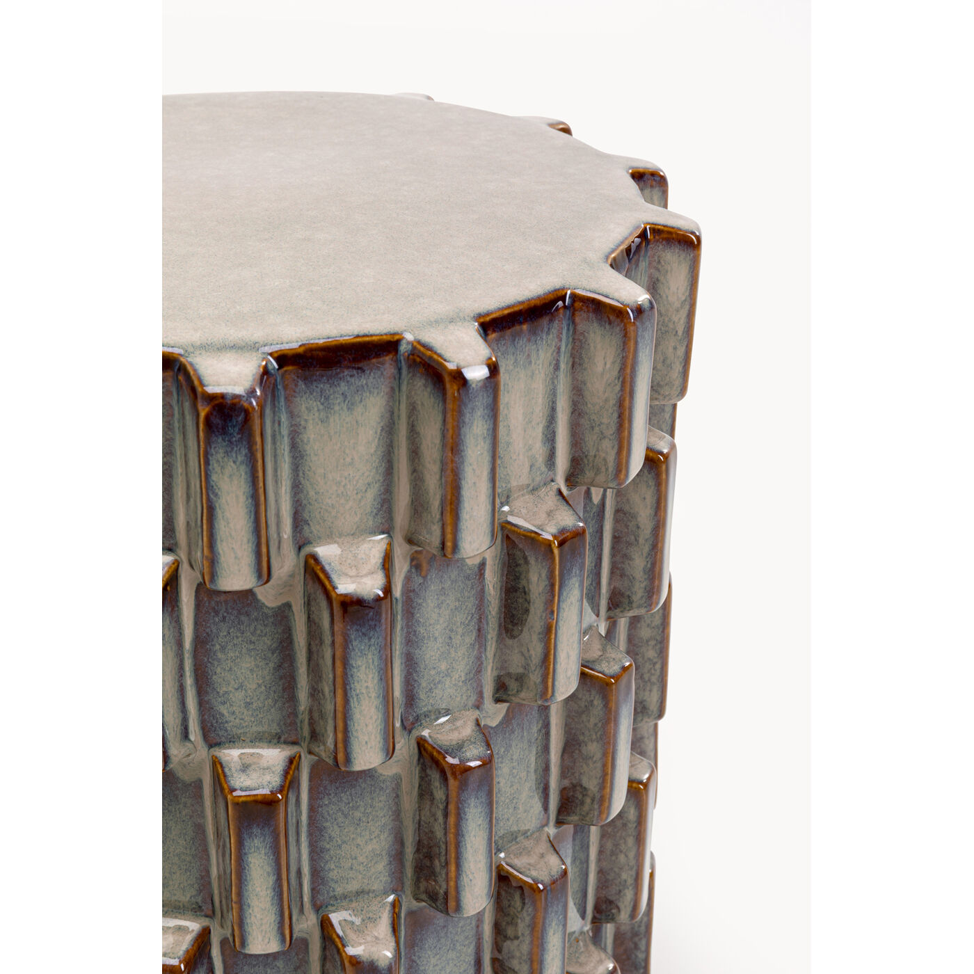 Стол приставной Arrivato Sting Blue Ø35cm KARE 71029