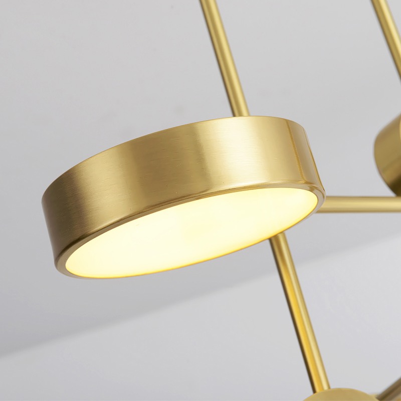 Подвесная люстра TECHNUM LED GOLD by ImperiumLoft