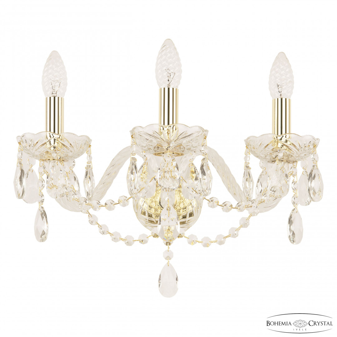 Бра хрустальные 116B/3/165 G Bohemia Ivele Crystal