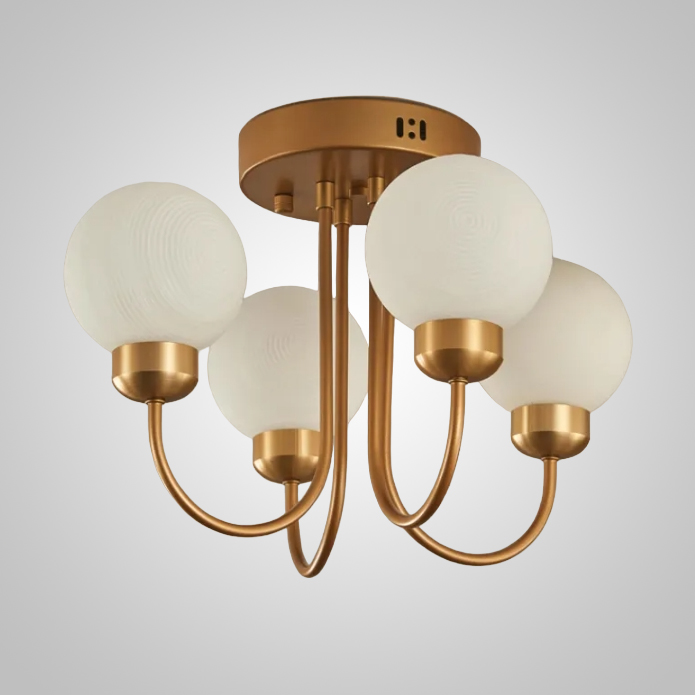 Люстра на штанге DUM L4 White by ImperiumLoft