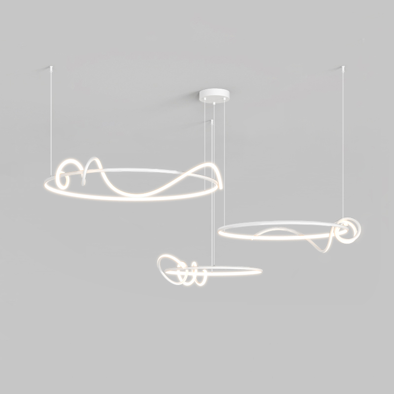 Кольцевая люстра RAFFEL COMBO D50+60+80 White by ImperiumLoft