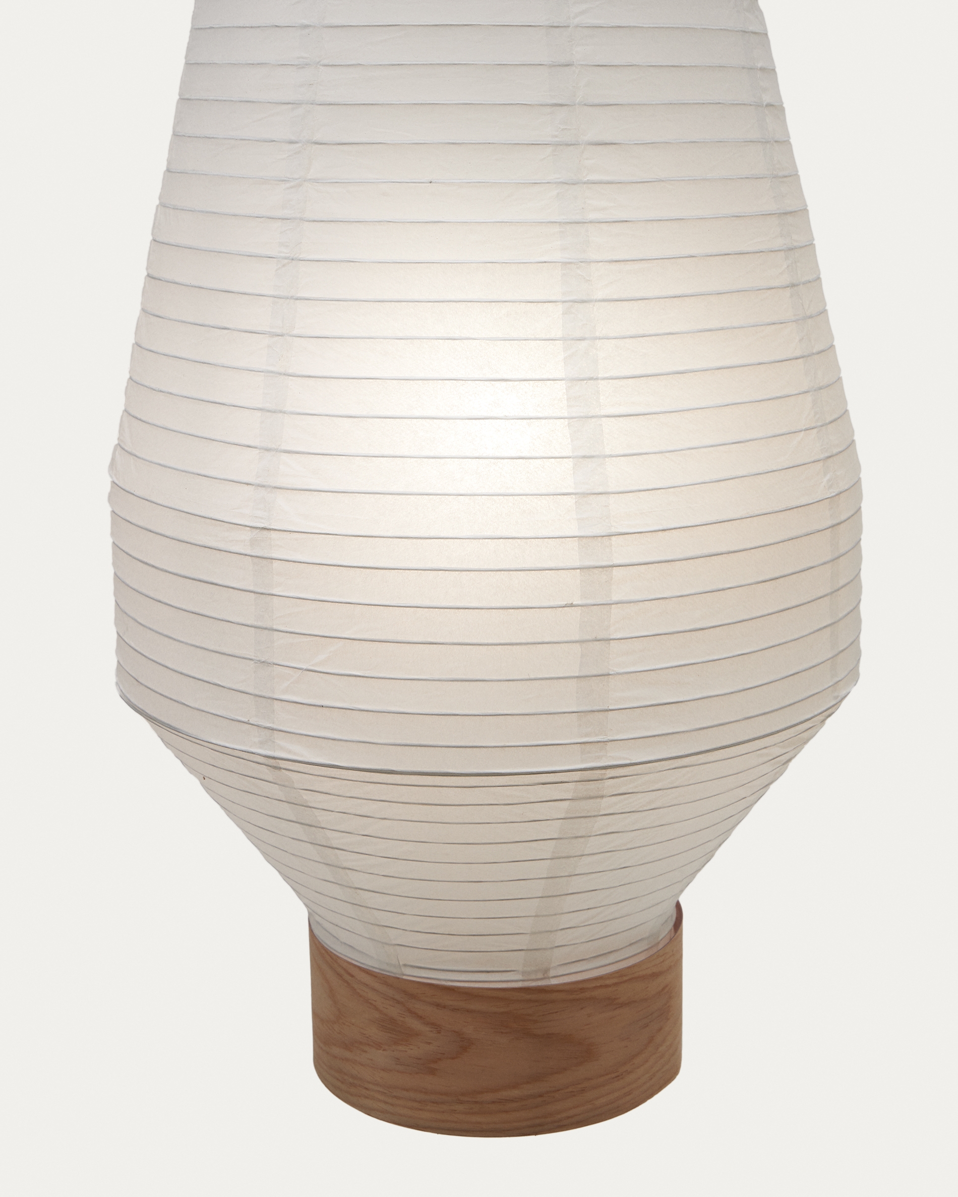 Hila Абажур для подвесного светильника из белой бумаги и натурального шпона Ø 30 см La Forma (ex Julia Grup)