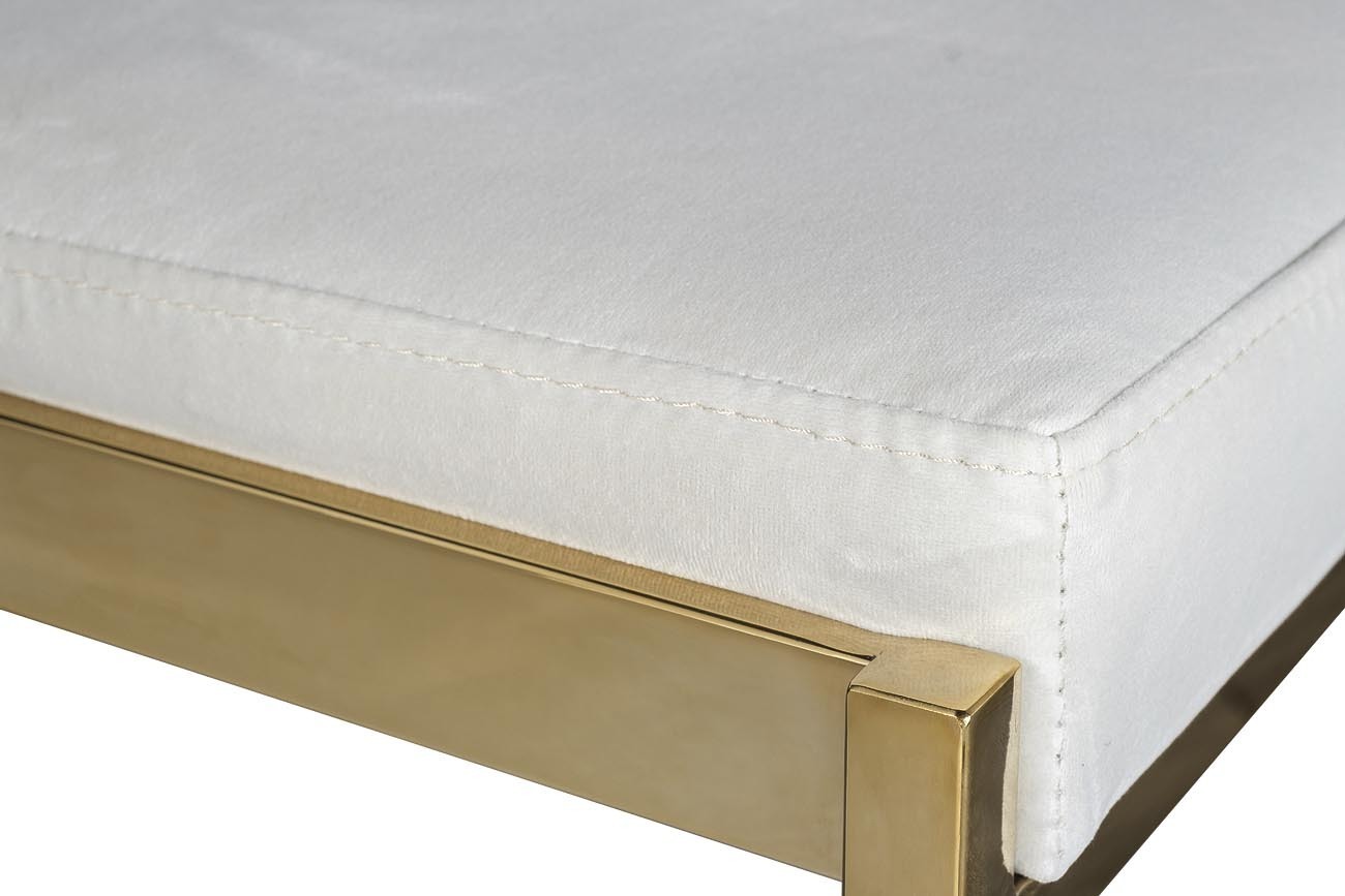 Стул барный светло-серый велюровый (золото) Garda Decor GY-B8216GOLD-LG