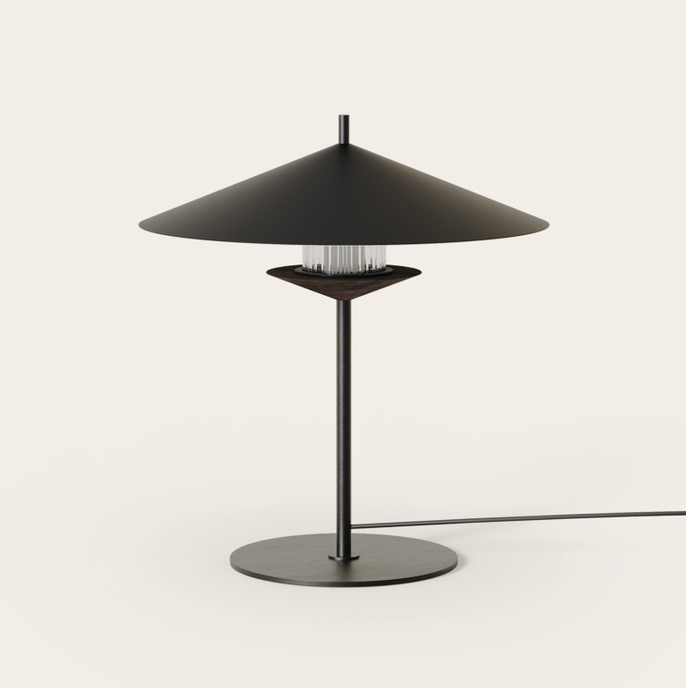 Настольная лампа Gehit черный металл Aromas del Campo