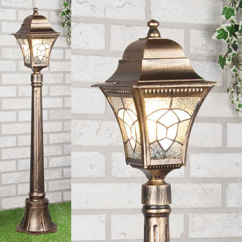 Садовый светильник Elektrostandard Altair F черное золото