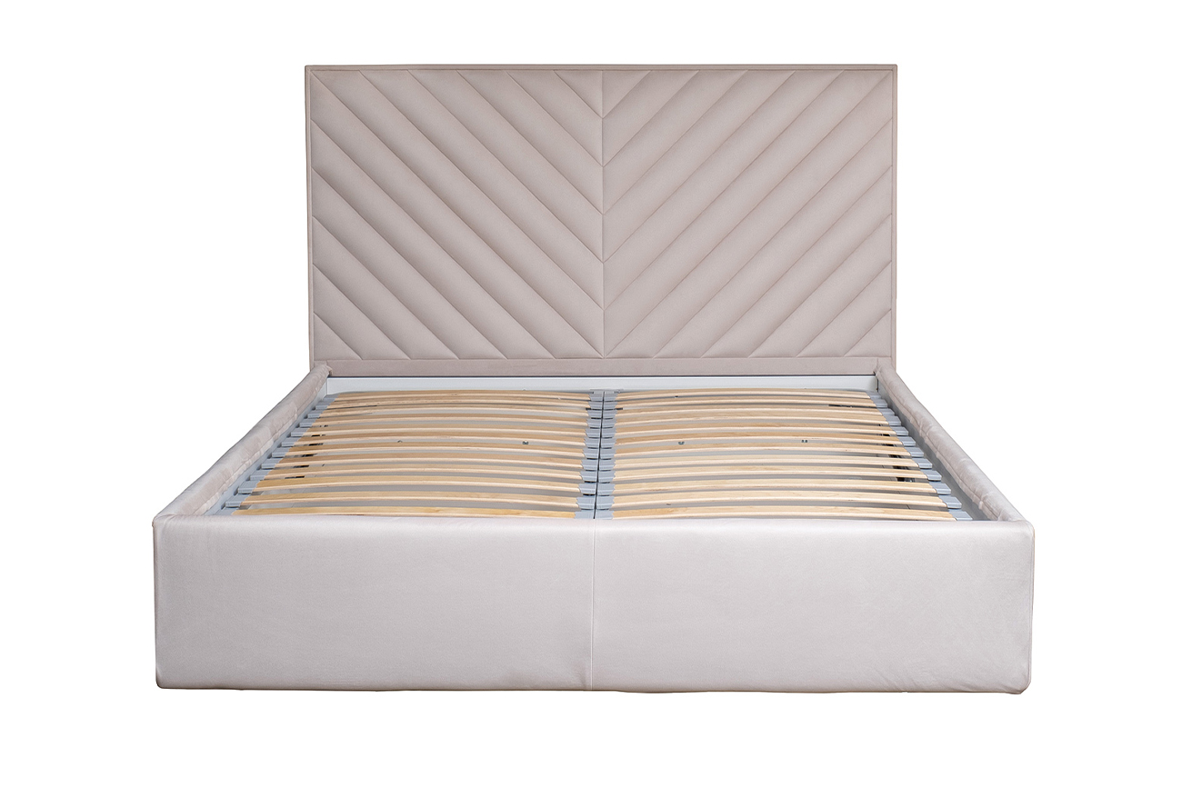 Кровать Milano Basic с подъемным механизмом бежевая Garda Decor MILANO BASIC-160M-Colt002