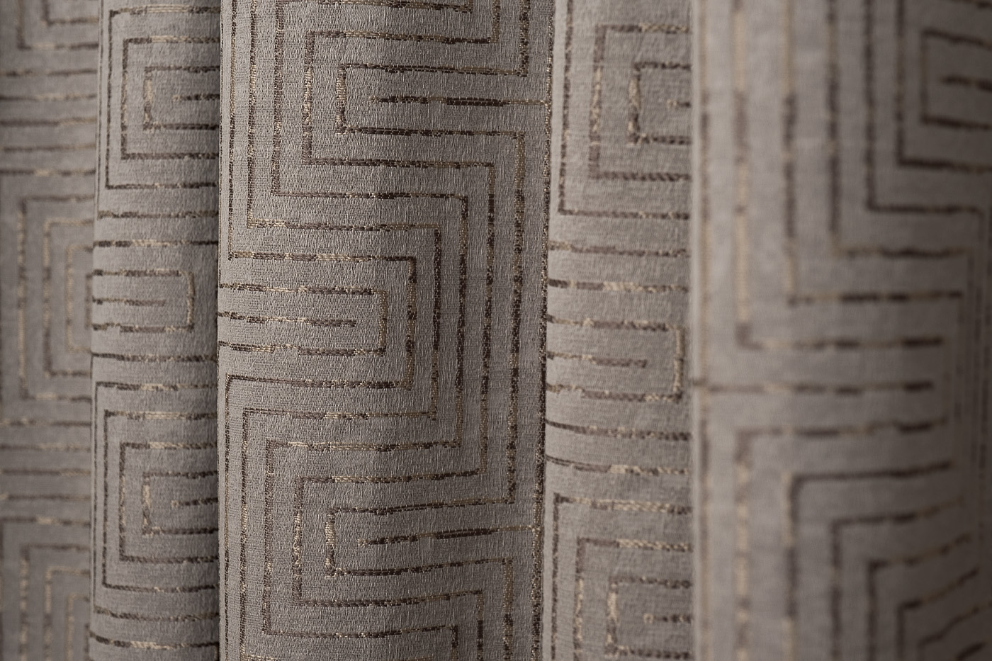 Портьера Gloss 275х260см серая Garda Decor 121GD-00005/1