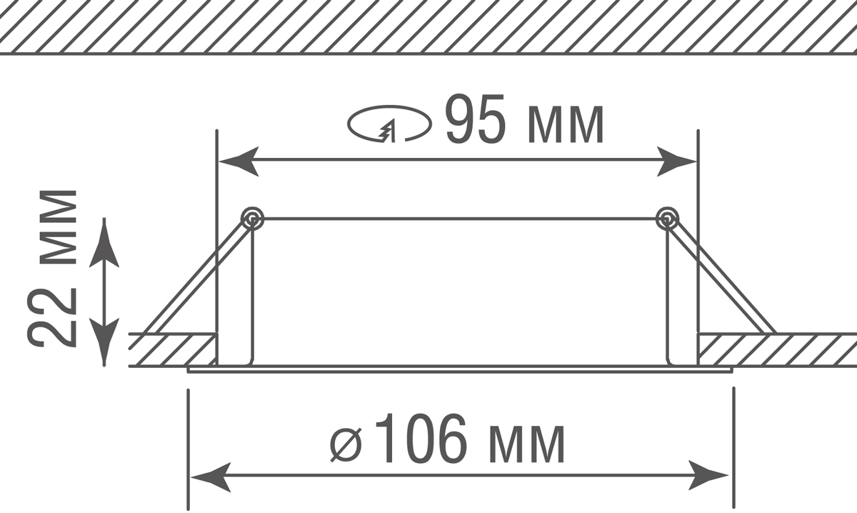 Встраиваемая поворотная светодиодная панель Donolux DL18813/9W Black R