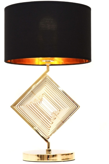 Интерьерная настольная лампа Lumina Deco LDT 5529 F.GD+BK
