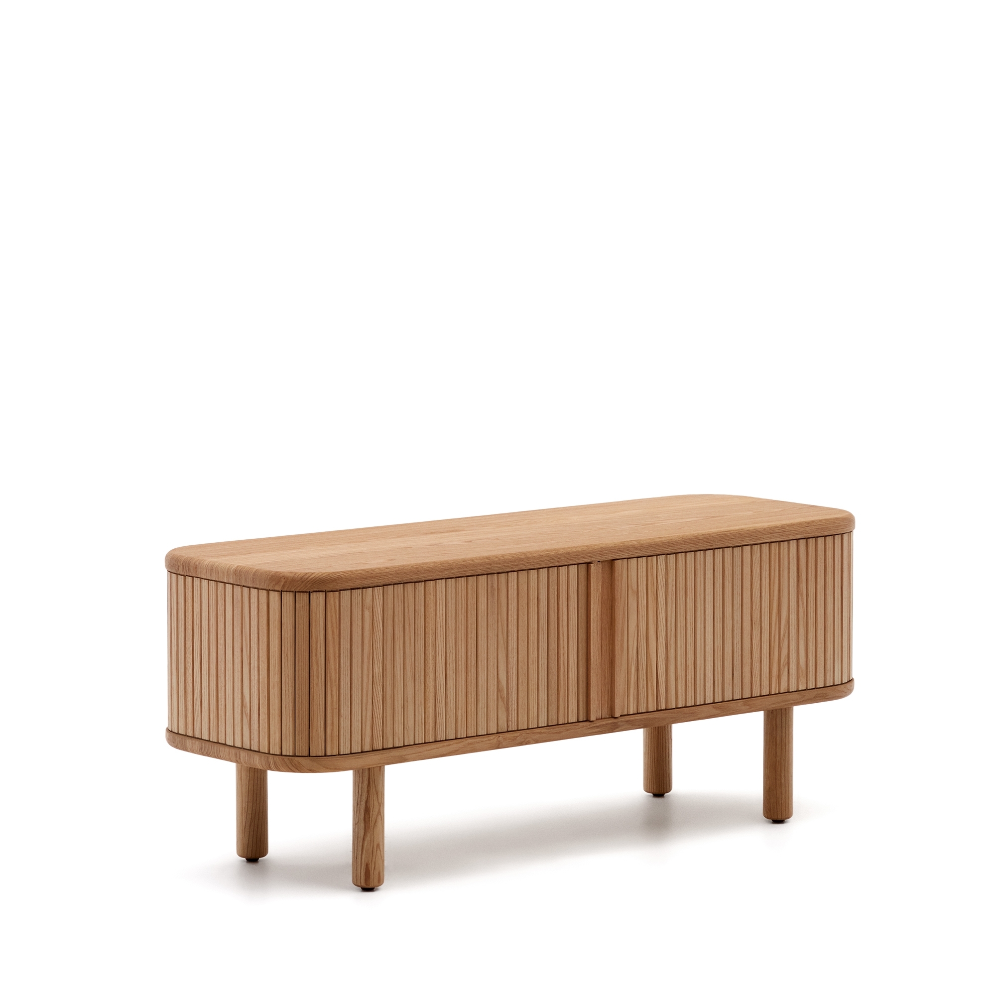 Mailen Тумба под ТВ с 2 дверцами из ясеневого шпона натуральной отделки 120 х 50 см La Forma (ex Julia Grup)