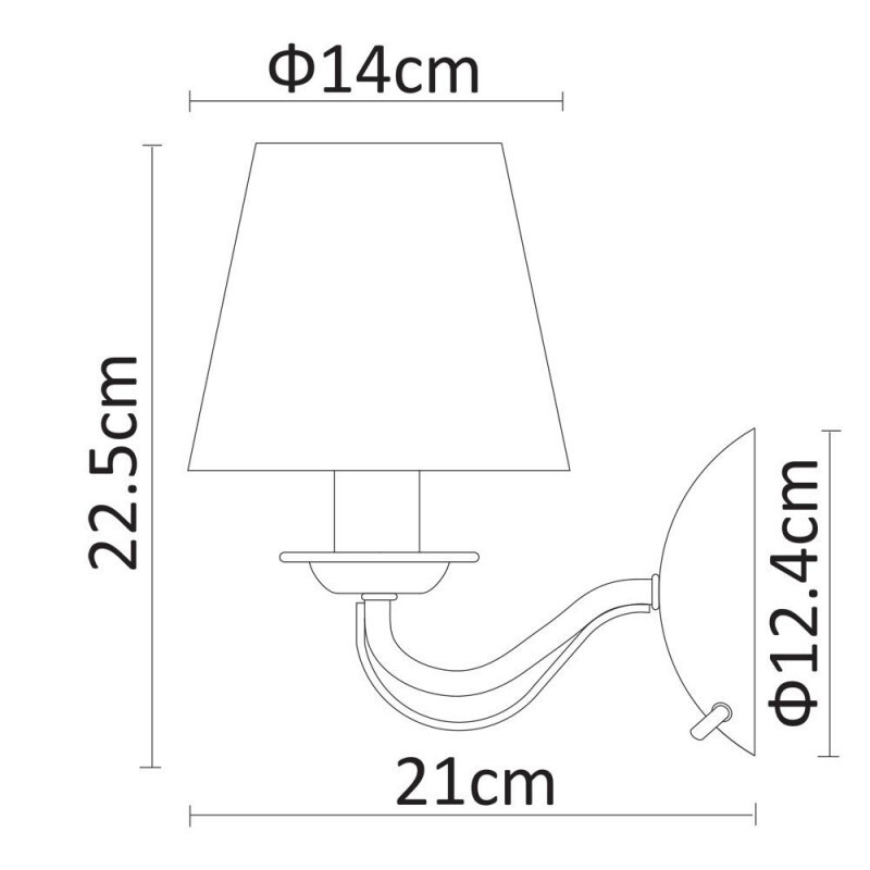 Бра Arte Lamp A9368AP-1AB