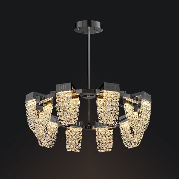 Потолочная люстра ALVARIN D80 Black by ImperiumLoft