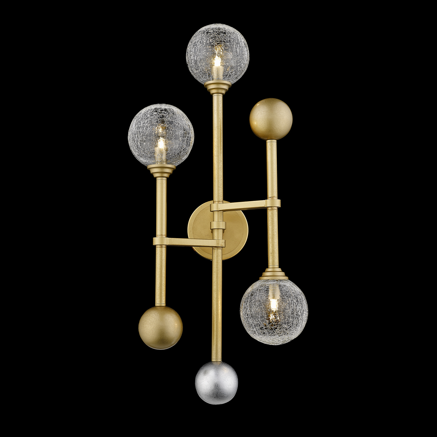 Настенный светильник  Delight Collection Fluxus 3 gold