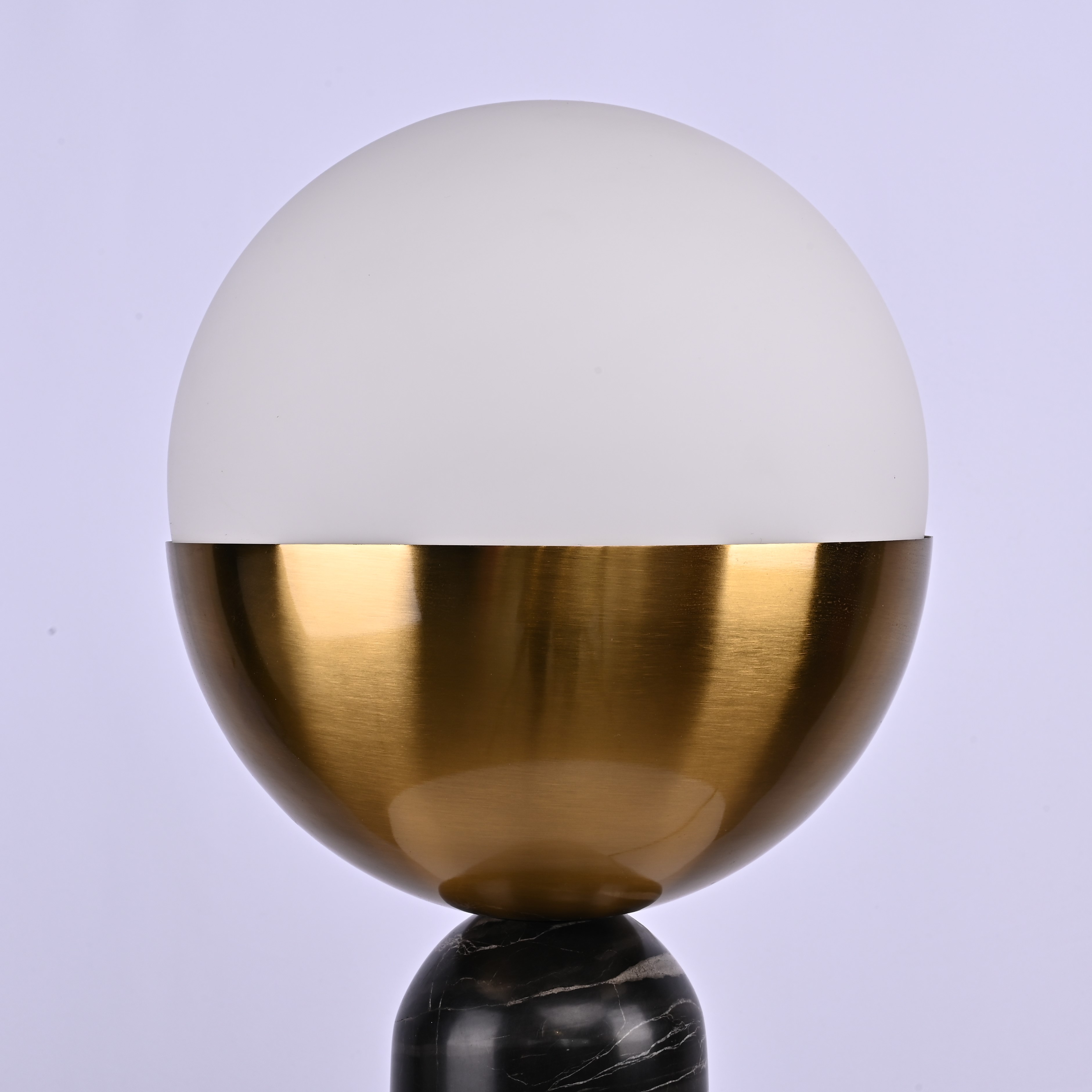 Настольная Лампа Marble Globe Black By Imperiumloft